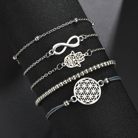 Spiritual Infinity Hamsa hand Bracelets - Picture 2 of 5